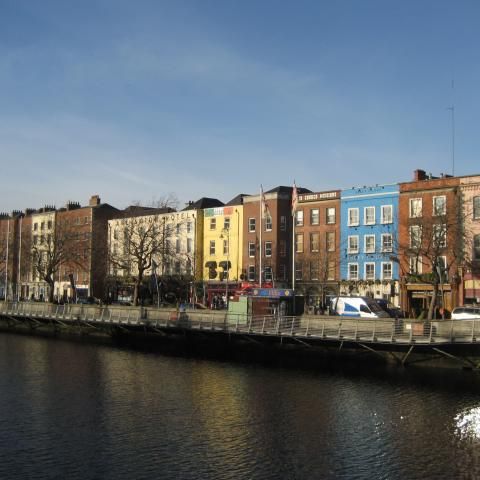 The Liffey River, central Dublin