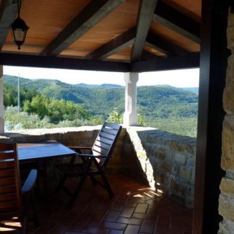 Villa Klarici Motovun - Upstairs Terrace Book Direct with Owner
