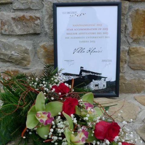 Villa Klarici Star Accommodation Award. Book Direct With Owner