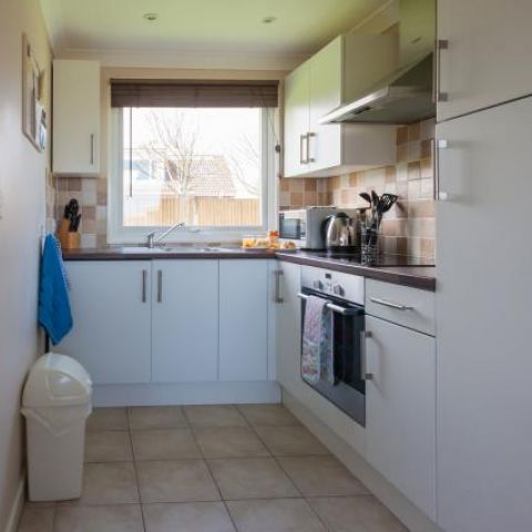 the open plan kitchen