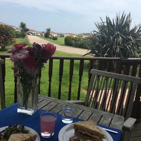 Enjoy a meal on the decking
