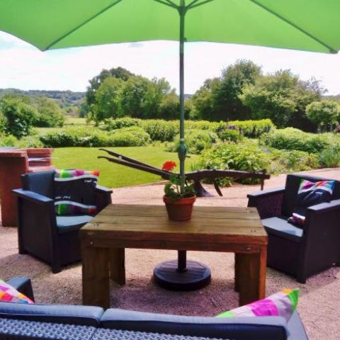 Private, secluded garden giving great countryside views