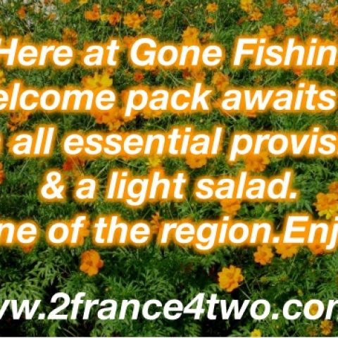 On arrival at Gone Fishin a gift awaits