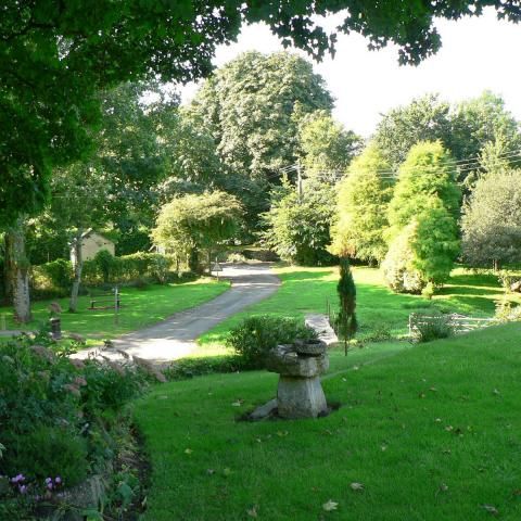 The view from the sun terrace and conservatory