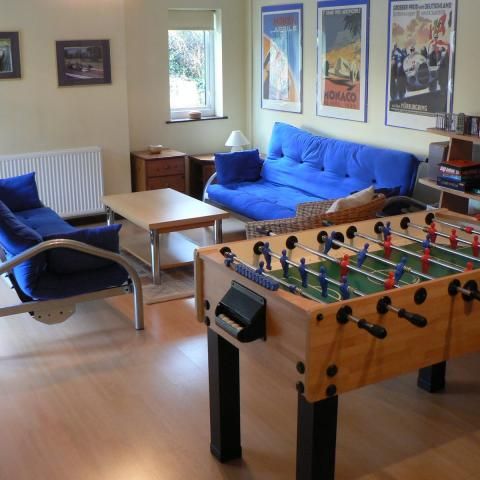 Games room with table football