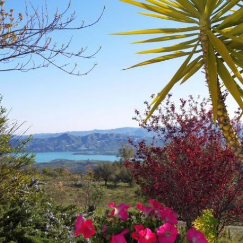 Views of Lake Vinuela from Villa Amapola