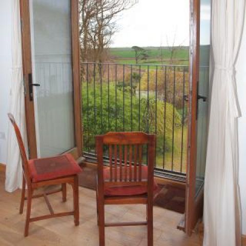 Enjoy the view from the living area in the Threshing Barn