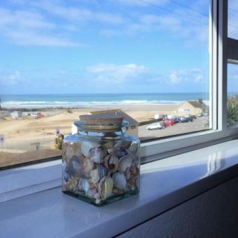 Sea view from Seashells couch
