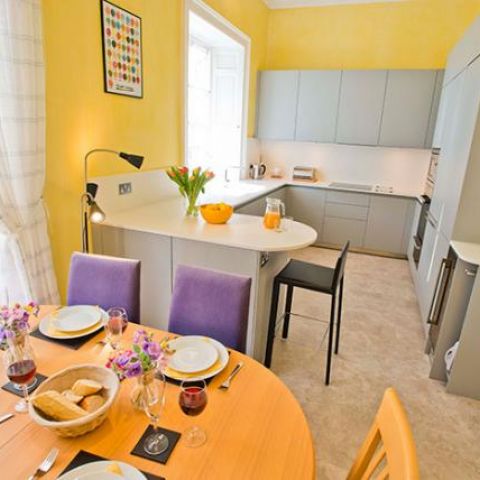 high-spec kitchen and dining area