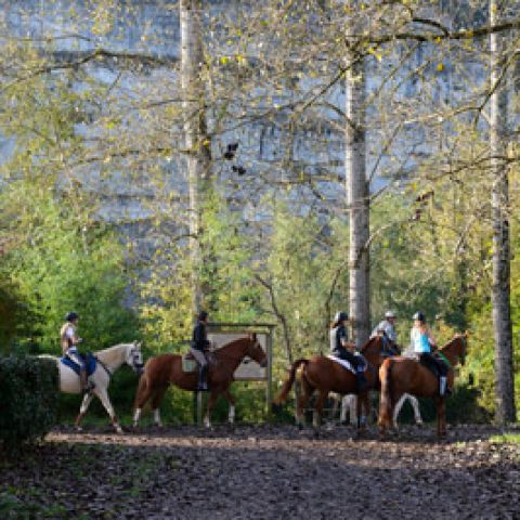 Horse riding in the Vezere Valley
