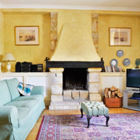 Le Manoir des Granges Main House living room