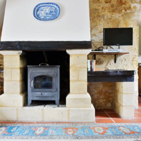 Cosy log burner for cooler evenings