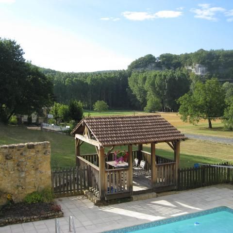 Gazebo with views across to Roque Saint Christophe