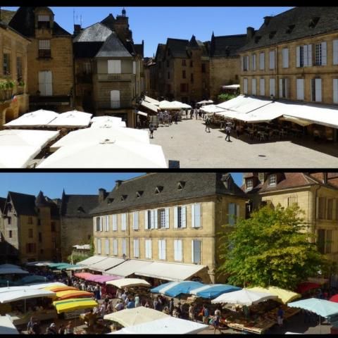 La Liberté Studio Sarlat - view on market/non-market days