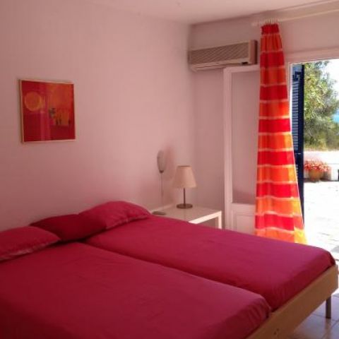 Villa Maestrali Red Bedroom with Own East Terrace and Sea View