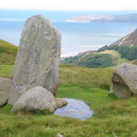 Walking on the Foel Lus